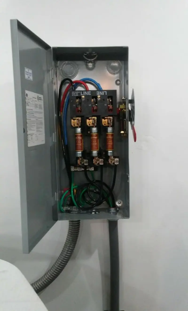 Three-phase disconnect switch installed for Electrical Wiring & Rewiring in Troy
